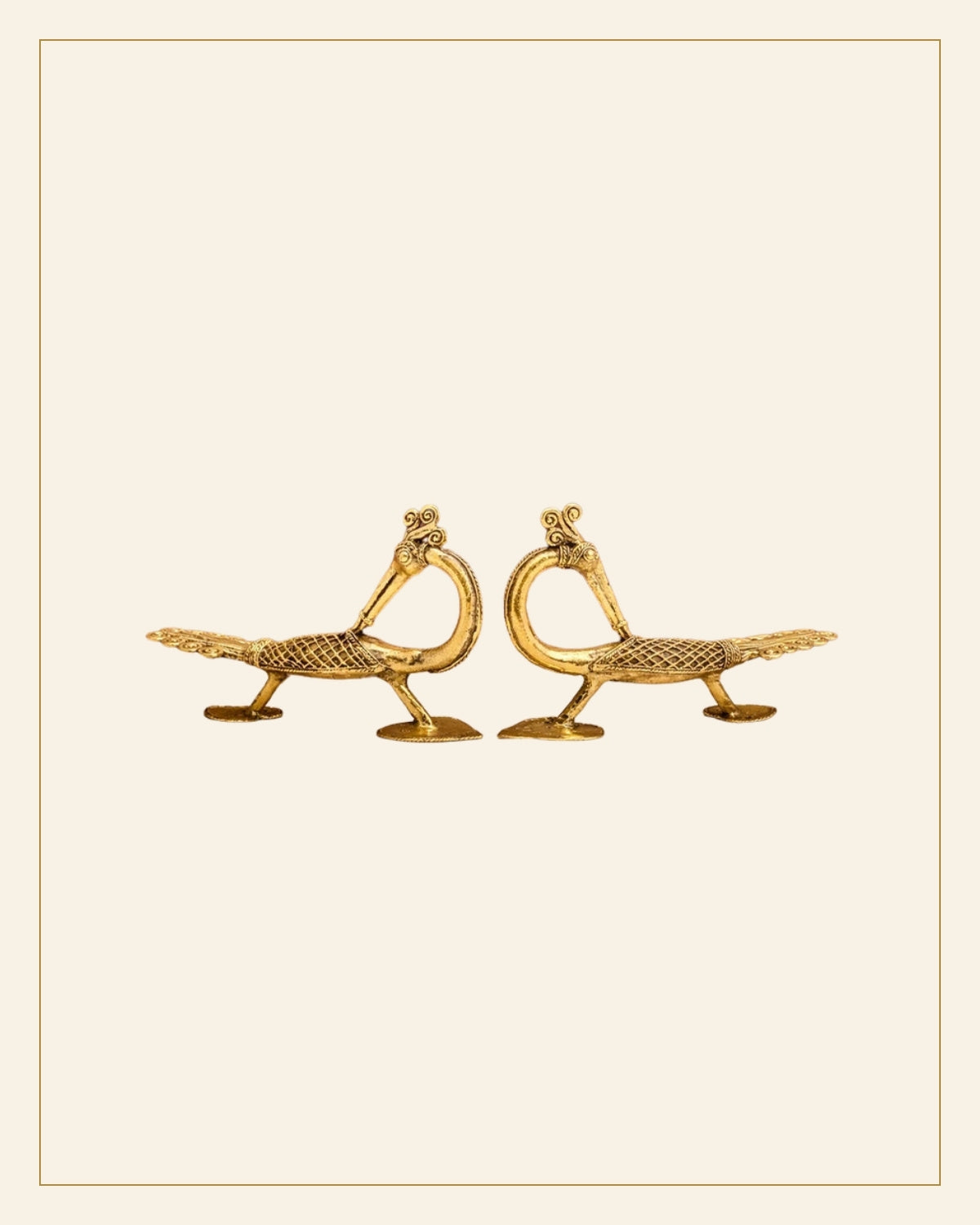 Bell Metal Mor Handle — Saptadhārā