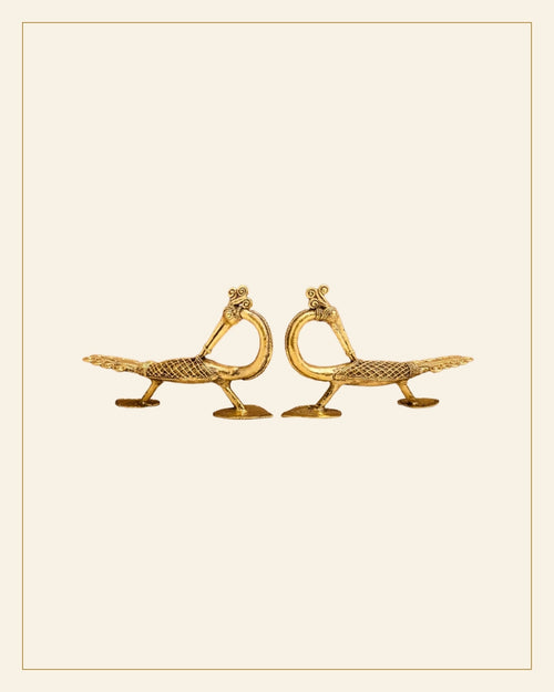 Bell Metal Mor Handle — Saptadhārā