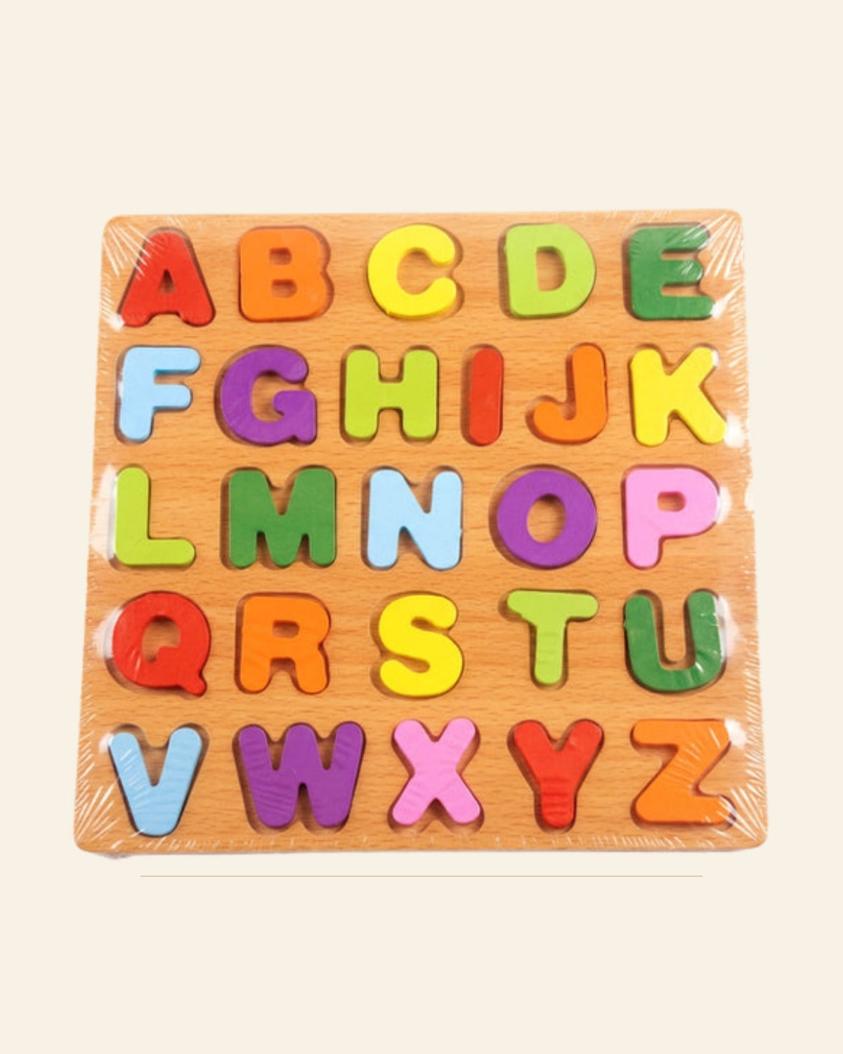 Sheesham Wooden ABCD Puzzle Board · Budhni Lacquerware — Saptadhārā studio