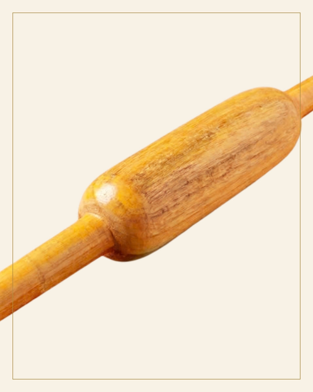 Sheesham Wooden Belan · Budhni Lacquerware — Saptadhārā detail