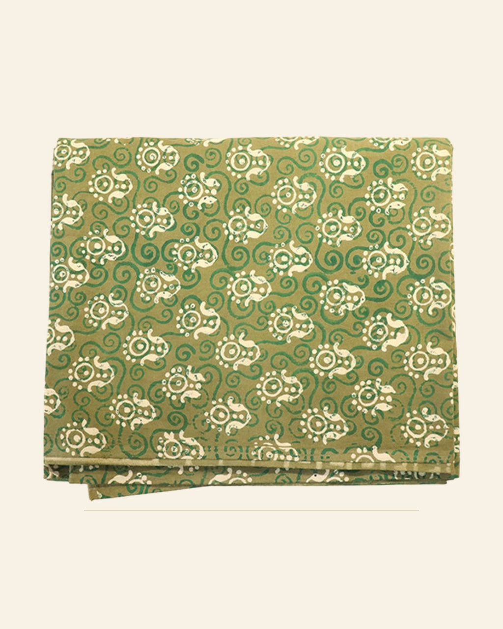 Dhani Dabu Print Cotton Dress Material — Saptadhārā studio