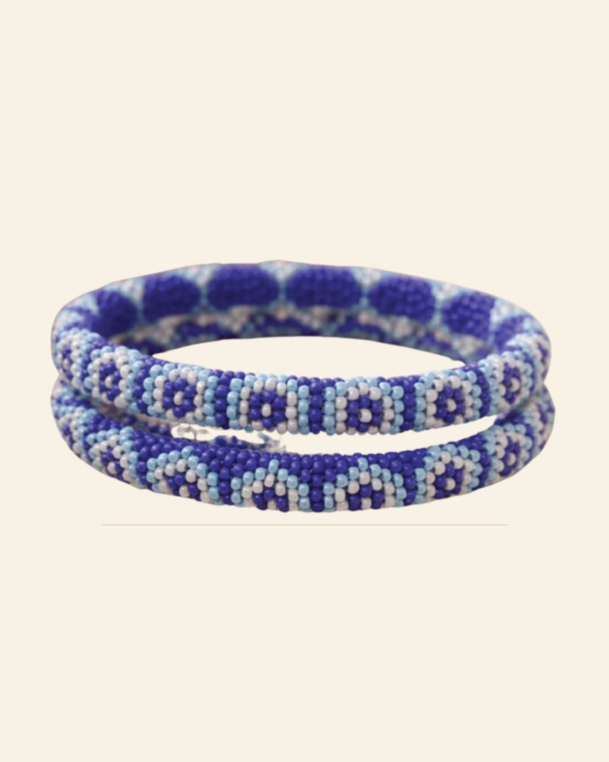 Handcrafted Beaded Bangles – Traditional Ethnic Jewelry (Set of 1) — Saptadhārā studio