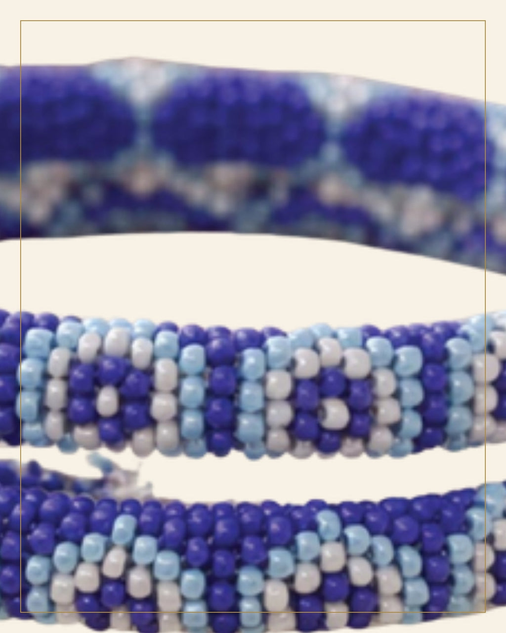 Handcrafted Beaded Bangles – Traditional Ethnic Jewelry (Set of 1) — Saptadhārā detail