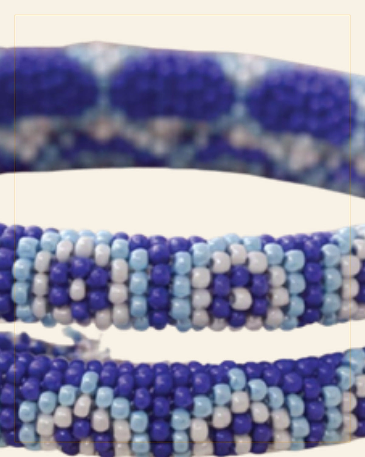 Handcrafted Beaded Bangles – Traditional Ethnic Jewelry (Set of 1) — Saptadhārā detail