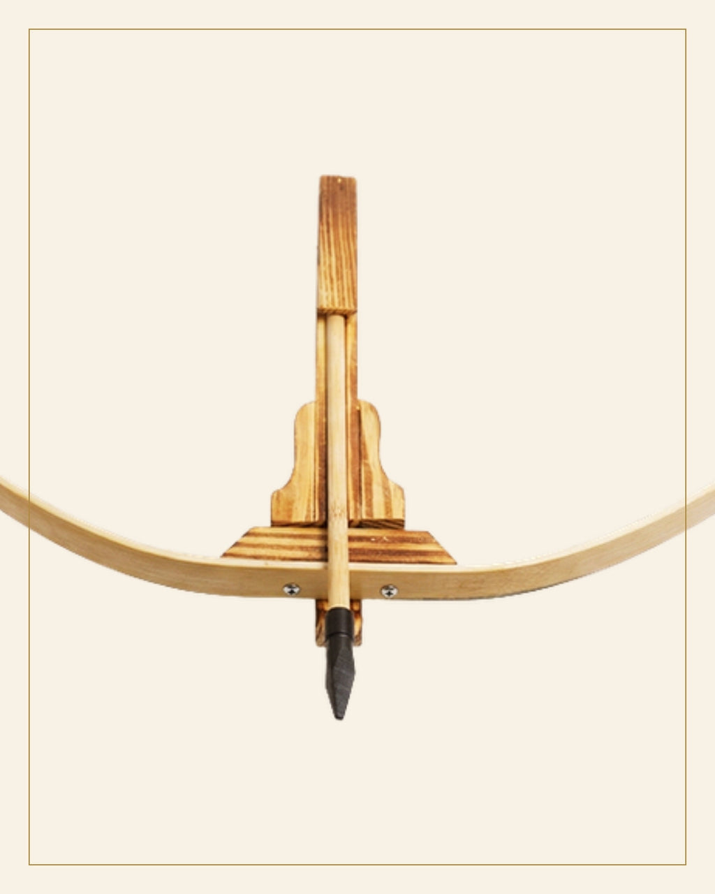 Sheesham Wooden Dhanush · Budhni Lacquerware — Saptadhārā detail