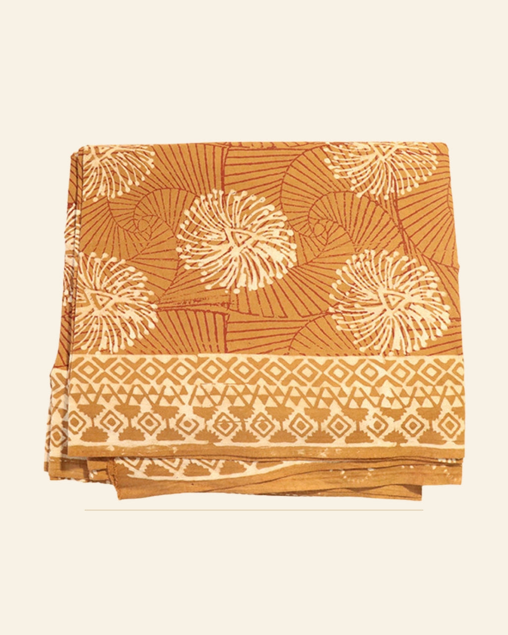 Mitti Dabu Print Cotton Dress Material — Saptadhārā studio