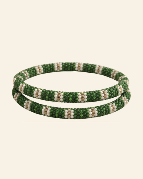 Handcrafted Beaded Bangles – Traditional Ethnic Jewelry (Set of 1) — Saptadhārā studio