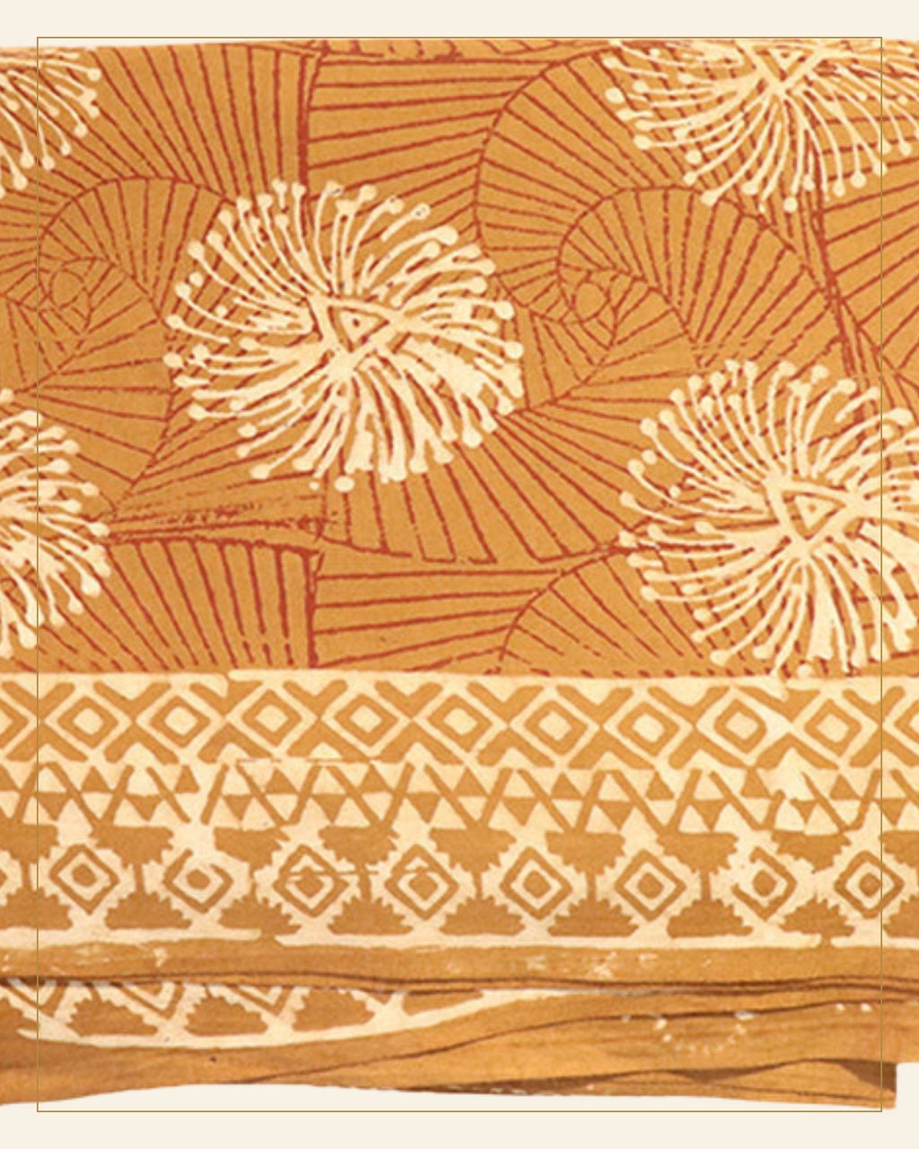 Mitti Dabu Print Cotton Dress Material — Saptadhārā detail