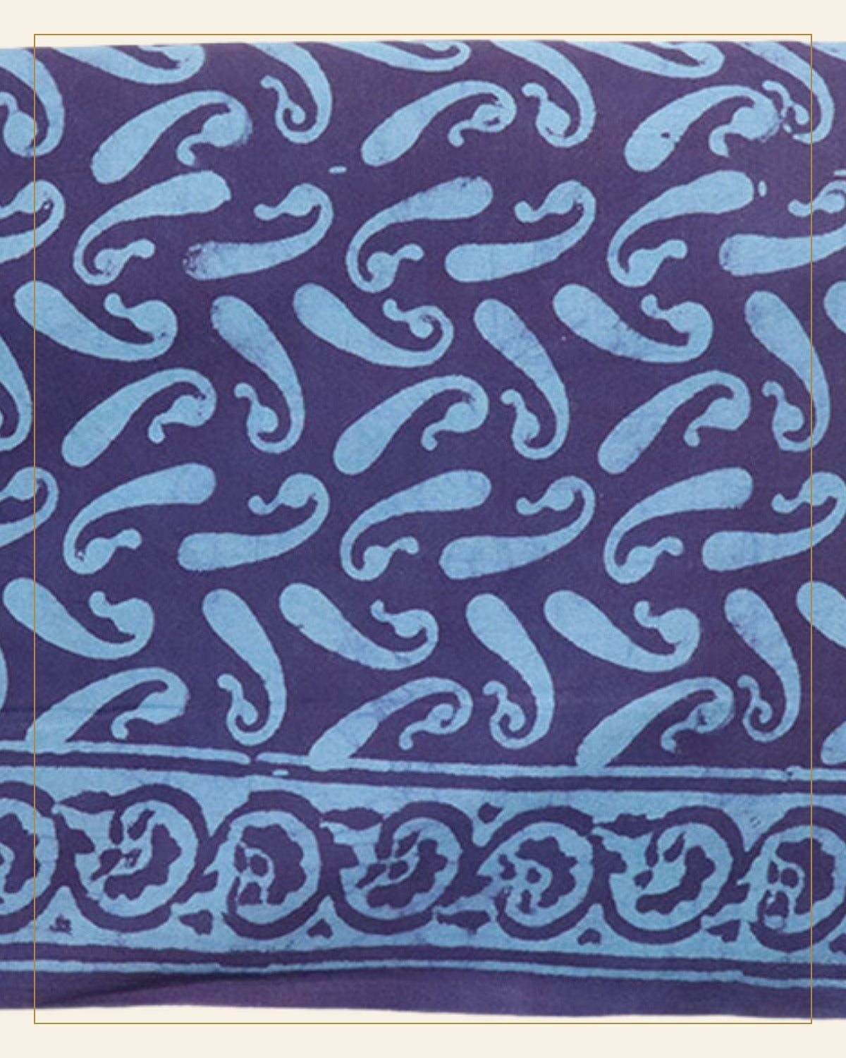 Neel Dabu Print Cotton Dress Material — Saptadhārā detail