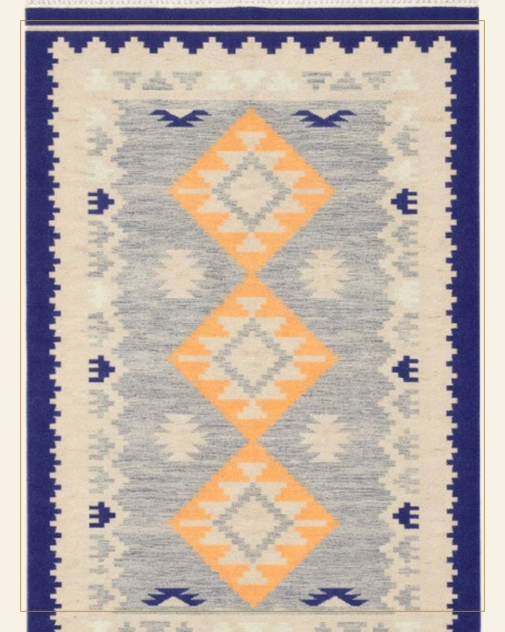 Neel Punja Durrie Floor Carpet · Handwoven Rug — Saptadhārā detail
