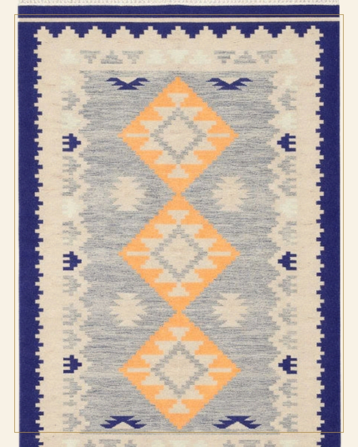 Neel Punja Durrie Floor Carpet · Handwoven Rug — Saptadhārā detail