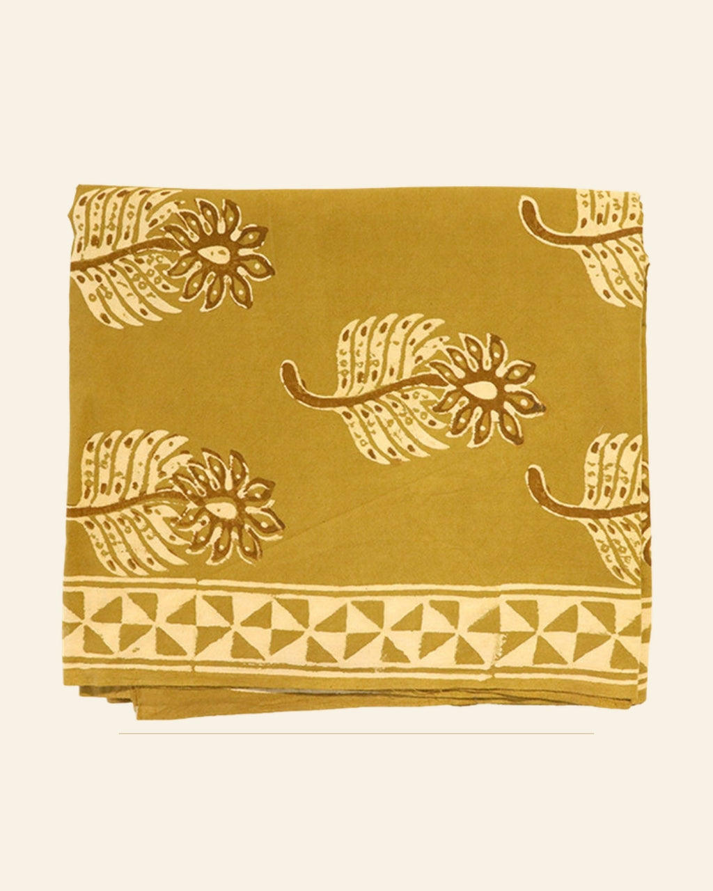 Dhani Dabu Print Cotton Dress Material — Saptadhārā studio