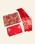 Handcrafted Batik Print Unstitched 3-Piece Suit Set — Saptadhārā studio