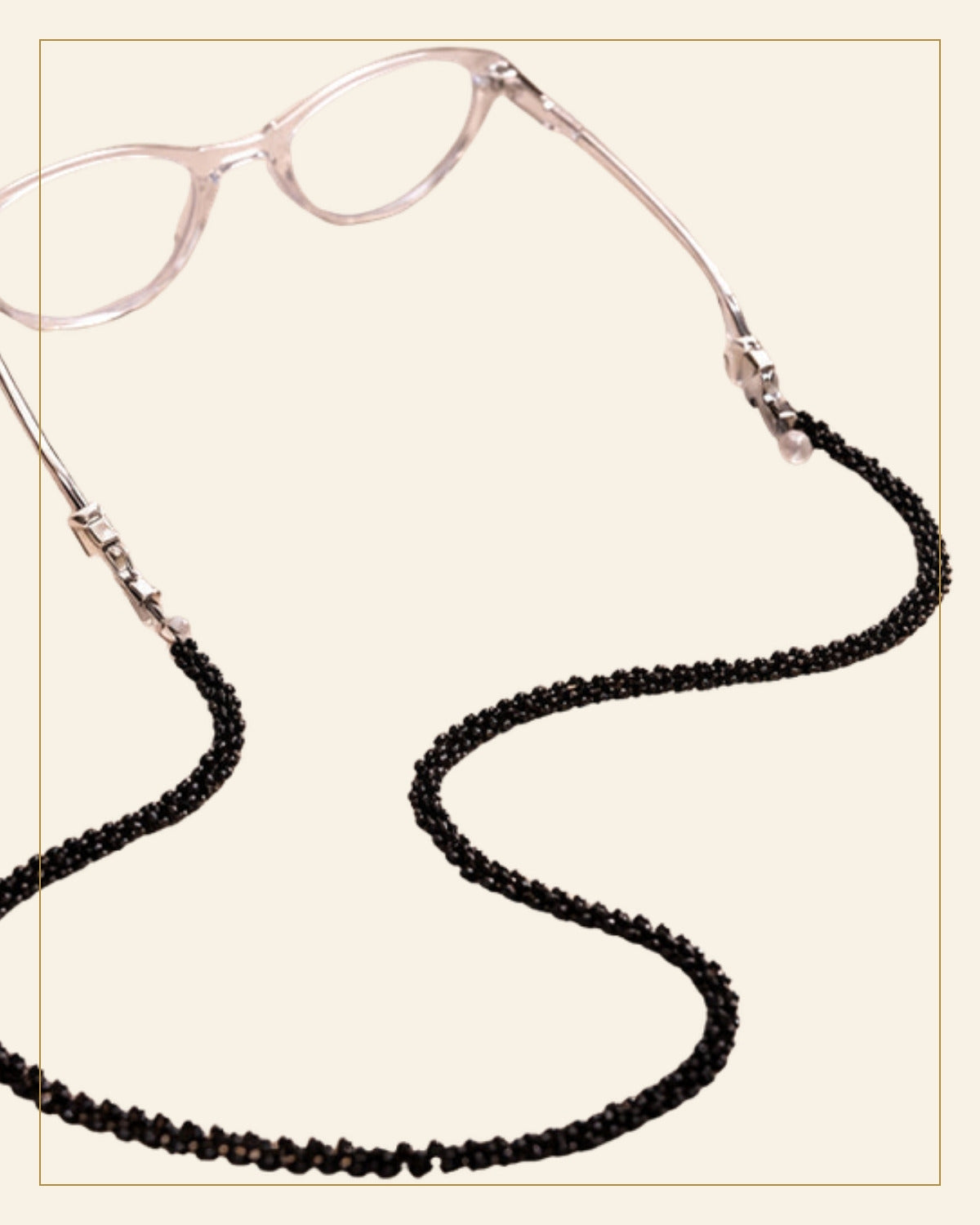 Shyam Beaded Eyeglass Chain · Beadwork — Saptadhārā detail