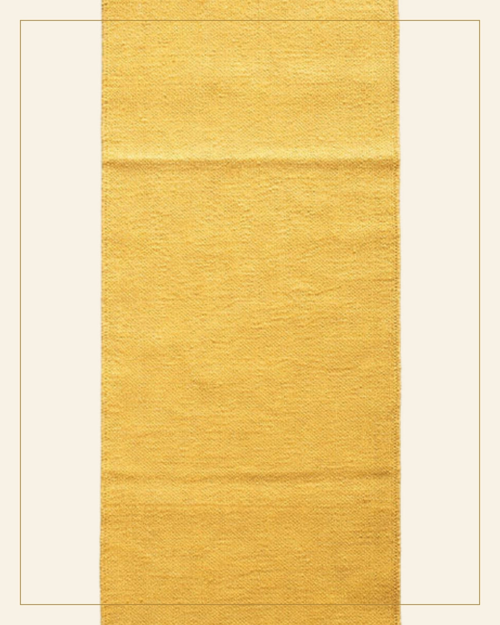 Haldi Punja Durrie Floor Carpet · Handwoven Rug — Saptadhārā detail