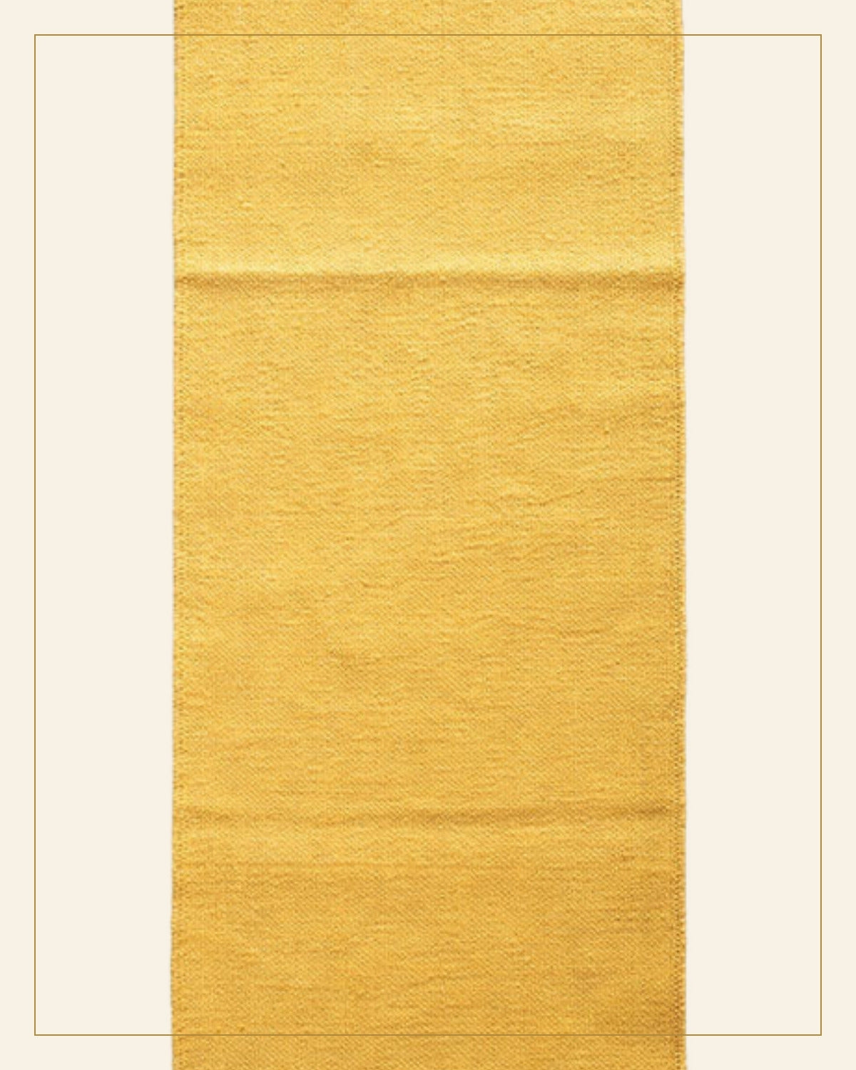 Haldi Punja Durrie Floor Carpet · Handwoven Rug — Saptadhārā detail