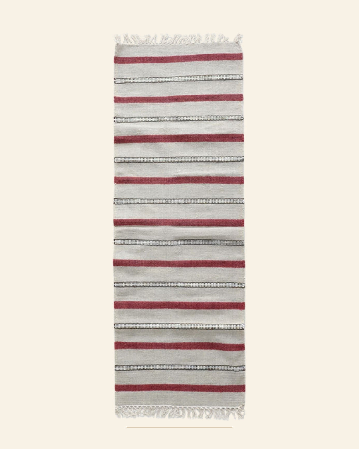 Rangrez Punja Durrie Carpet · Handwoven Rug — Saptadhārā studio