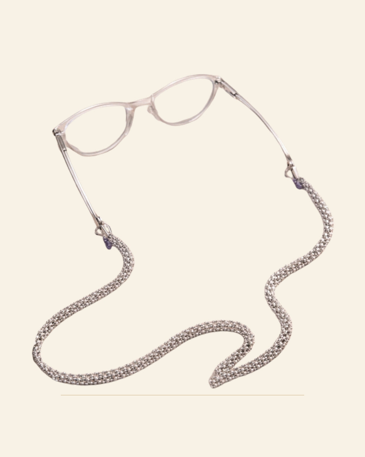 Dhuan Beaded Eyeglass Chain · Beadwork — Saptadhārā studio