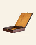 Handcrafted Wooden Premium Gift Box with Metal Art Inlay — Saptadhārā studio