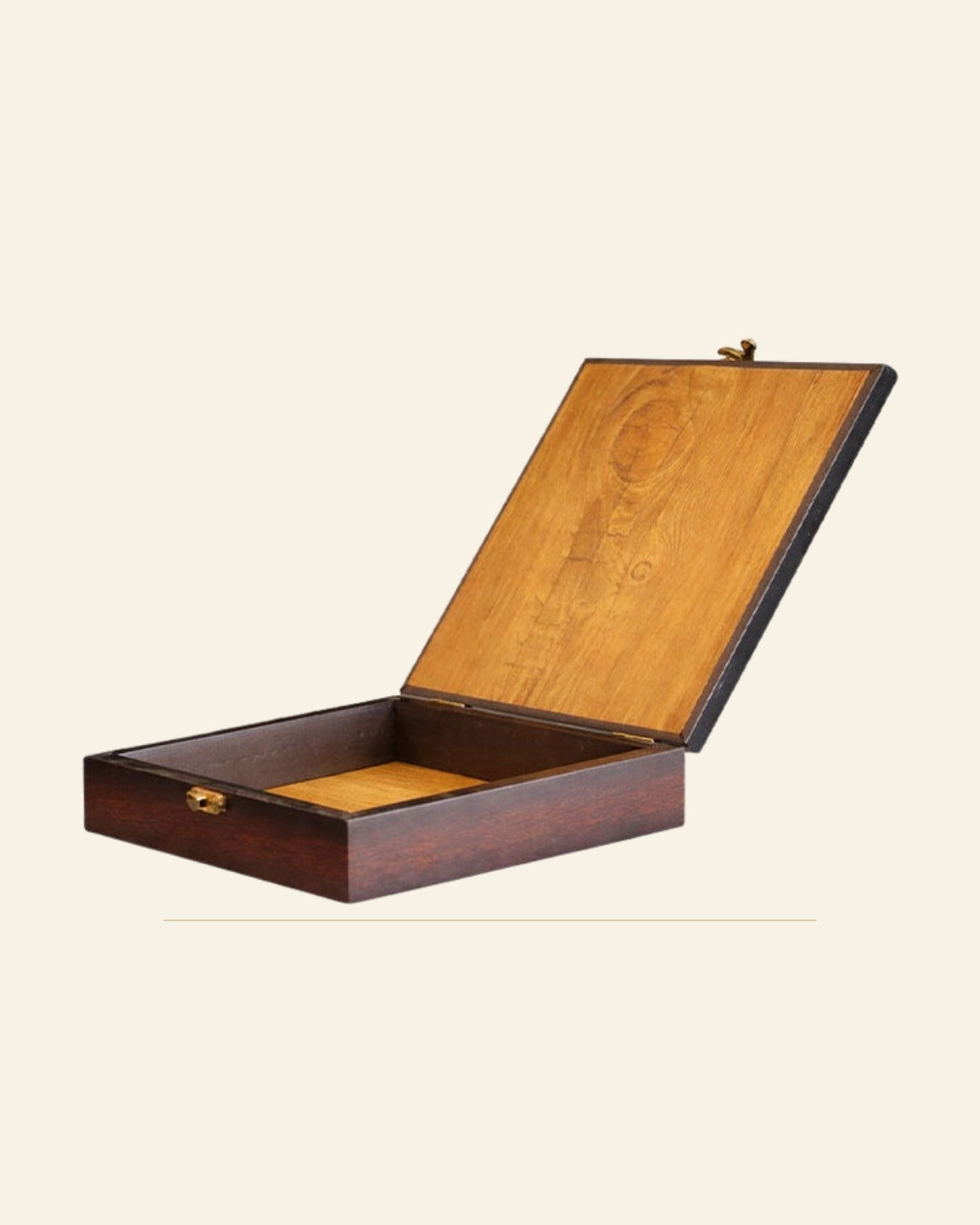 Handcrafted Wooden Premium Gift Box with Metal Art Inlay — Saptadhārā studio