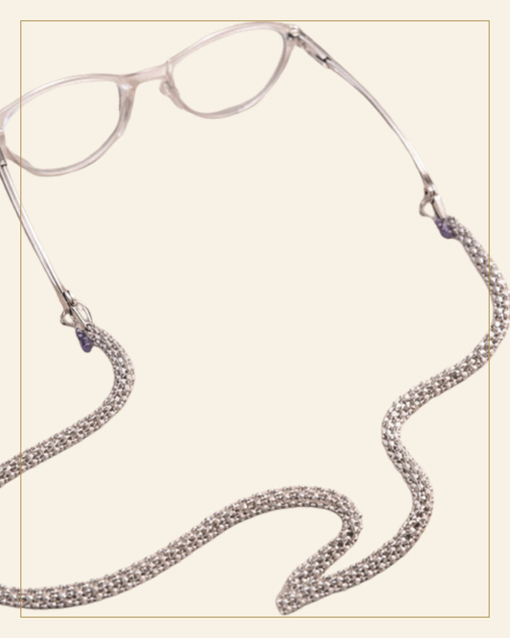 Dhuan Beaded Eyeglass Chain · Beadwork — Saptadhārā detail