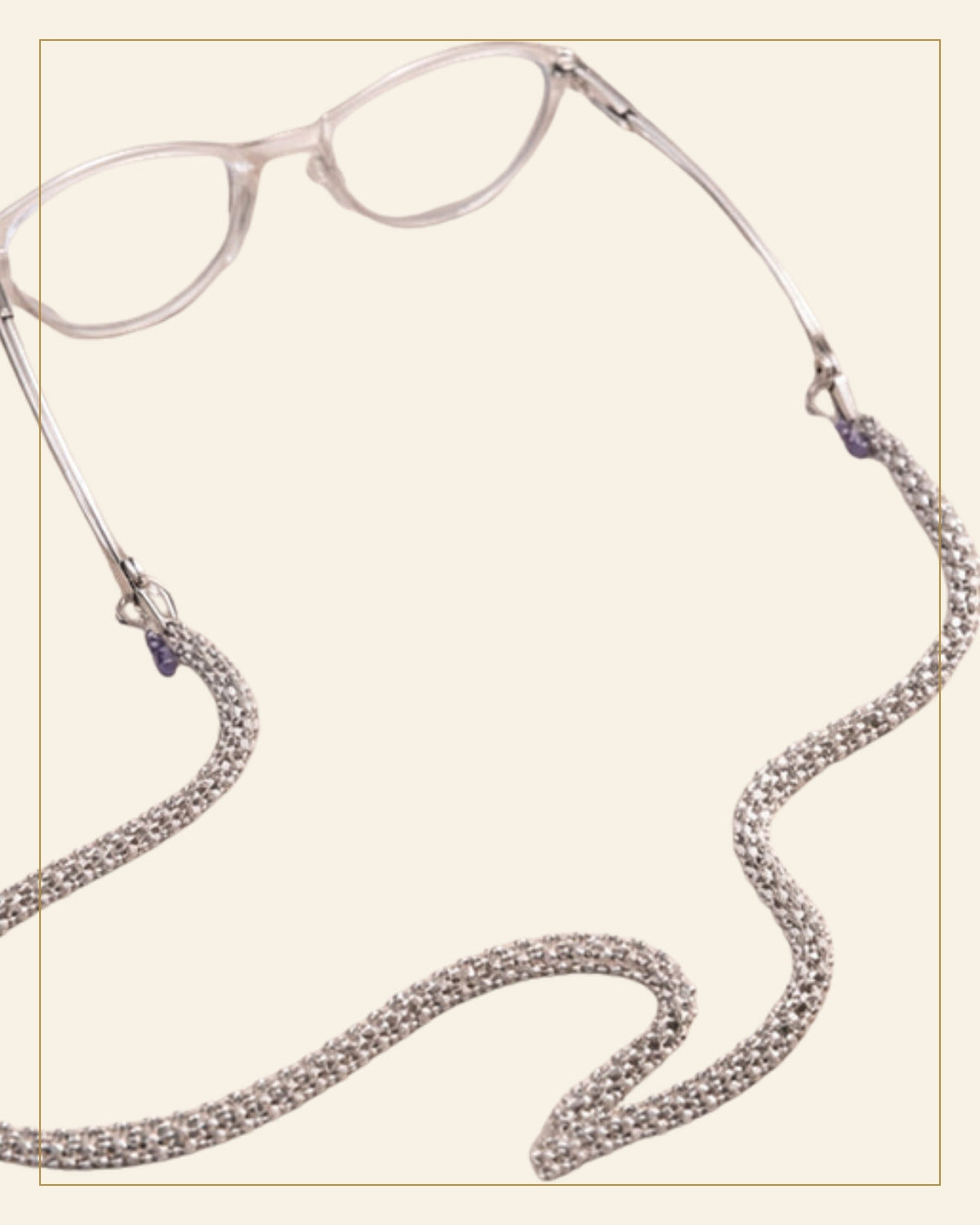 Dhuan Beaded Eyeglass Chain · Beadwork — Saptadhārā detail