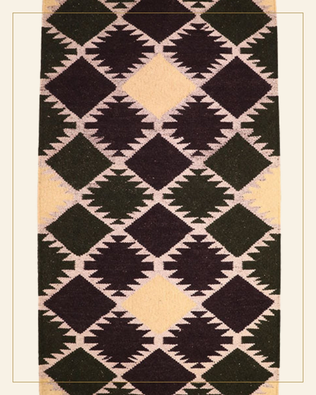 Shyam Punja Durrie Carpet · Handwoven Rug — Saptadhārā detail