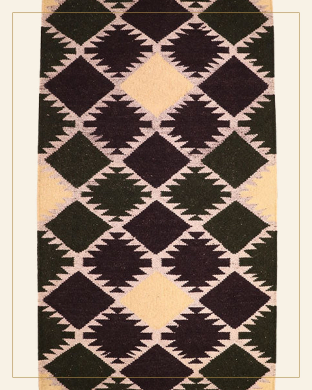 Shyam Punja Durrie Carpet · Handwoven Rug — Saptadhārā detail