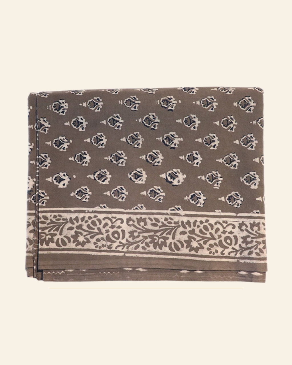 Dhuan Dabu Print Cotton Dress Material — Saptadhārā studio