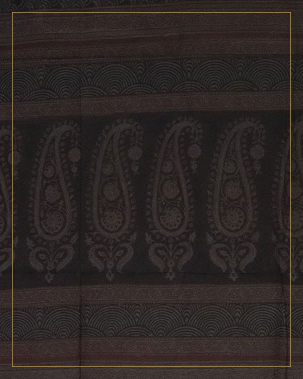 Hand Block Printed Bagh Cotton Dupatta — Saptadhārā studio