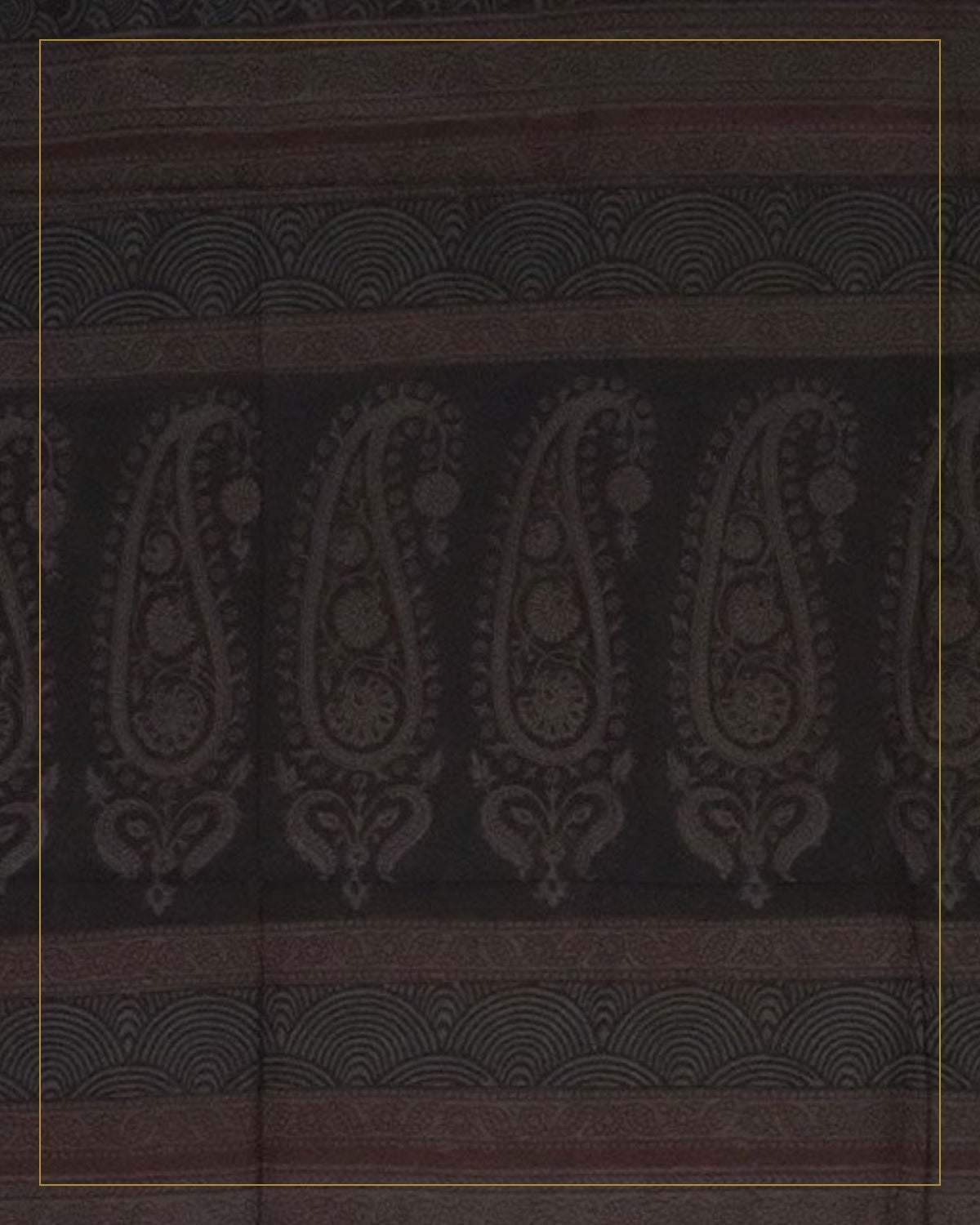 Hand Block Printed Bagh Cotton Dupatta — Saptadhārā studio