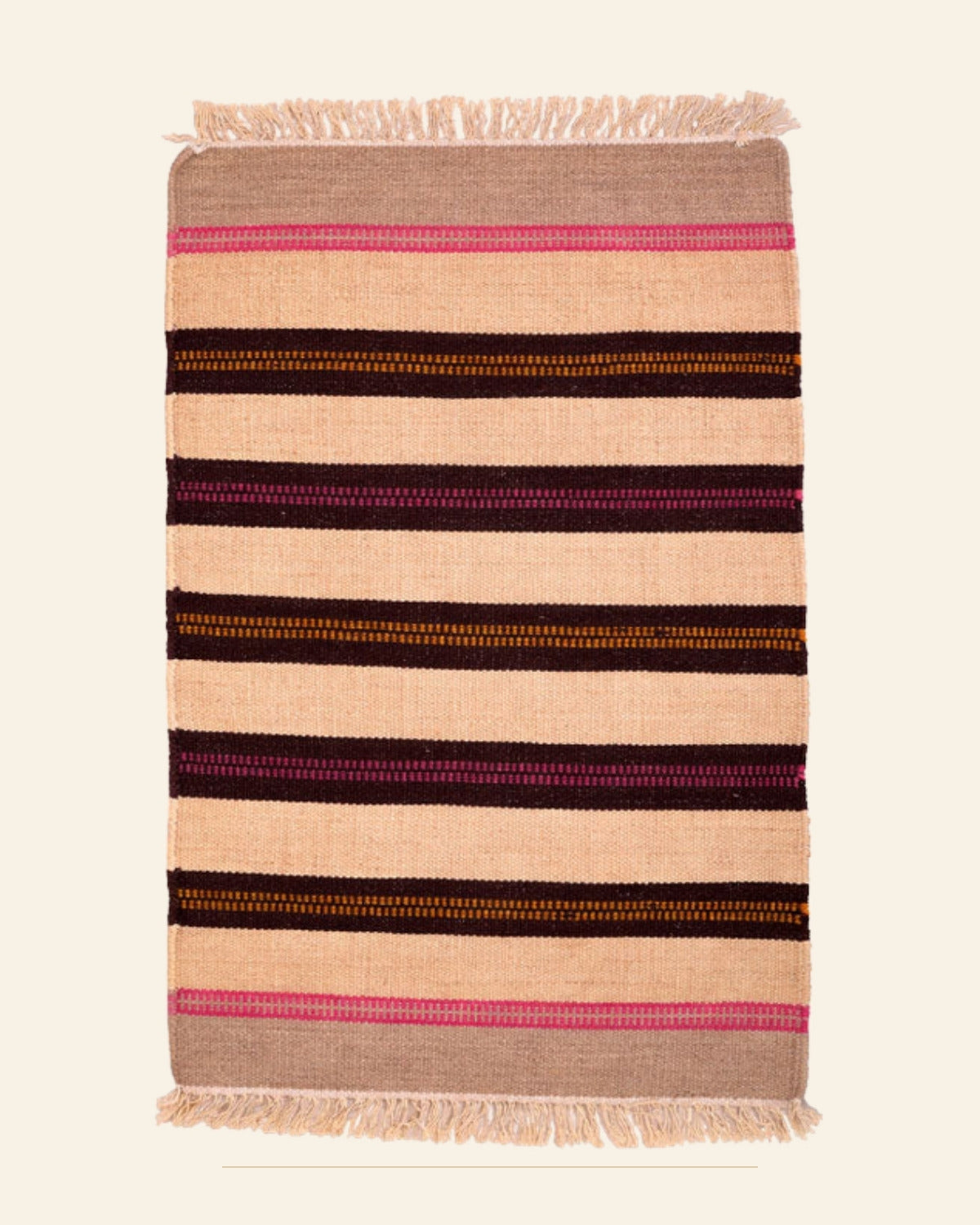 Rangrez Punja Durrie Asan · Handwoven Rug — Saptadhārā studio