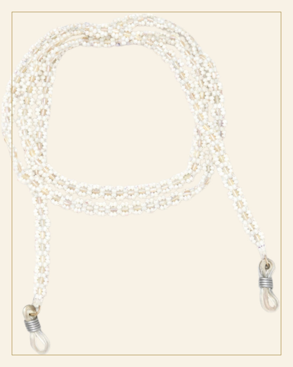 Chandni Beaded Eyeglass Chain · Beadwork — Saptadhārā detail
