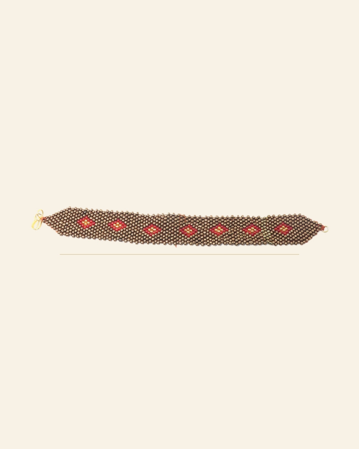 Sindoori Beaded Bracelet · Beadwork — Saptadhārā studio