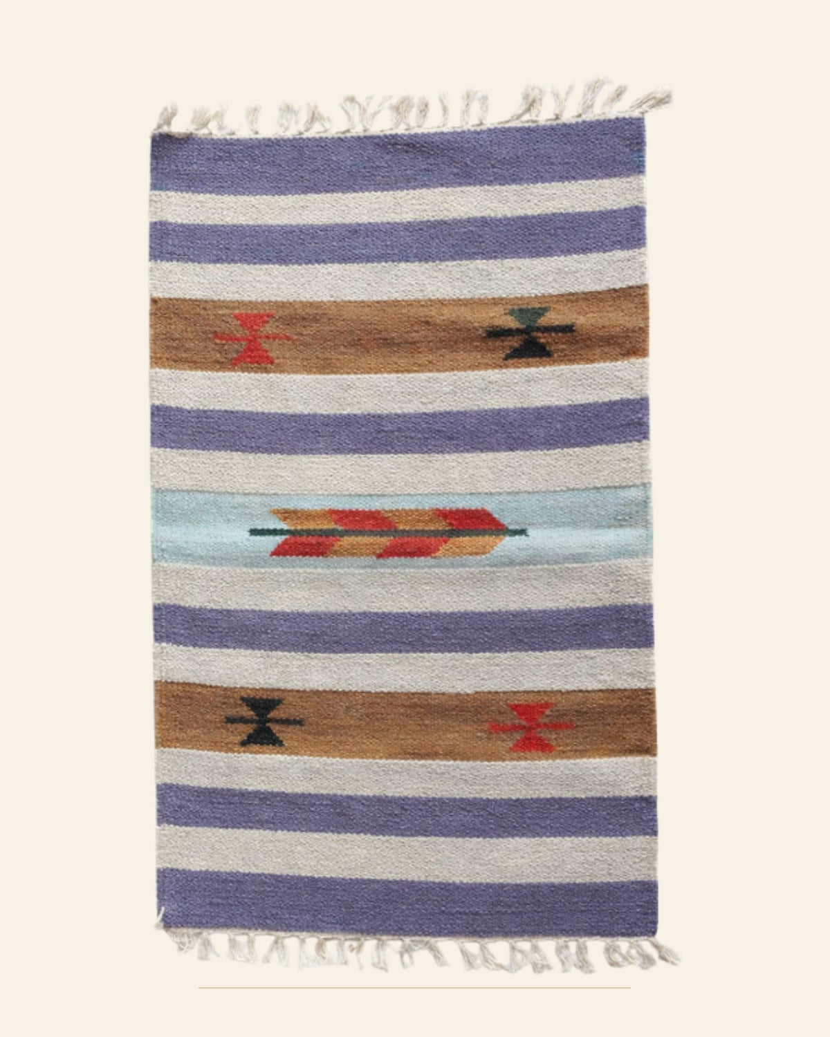 Rangrez Punja Durrie Carpet · Handwoven Rug — Saptadhārā studio