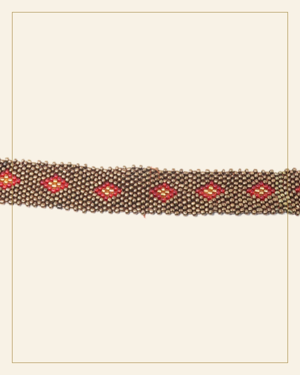 Sindoori Beaded Bracelet · Beadwork — Saptadhārā detail
