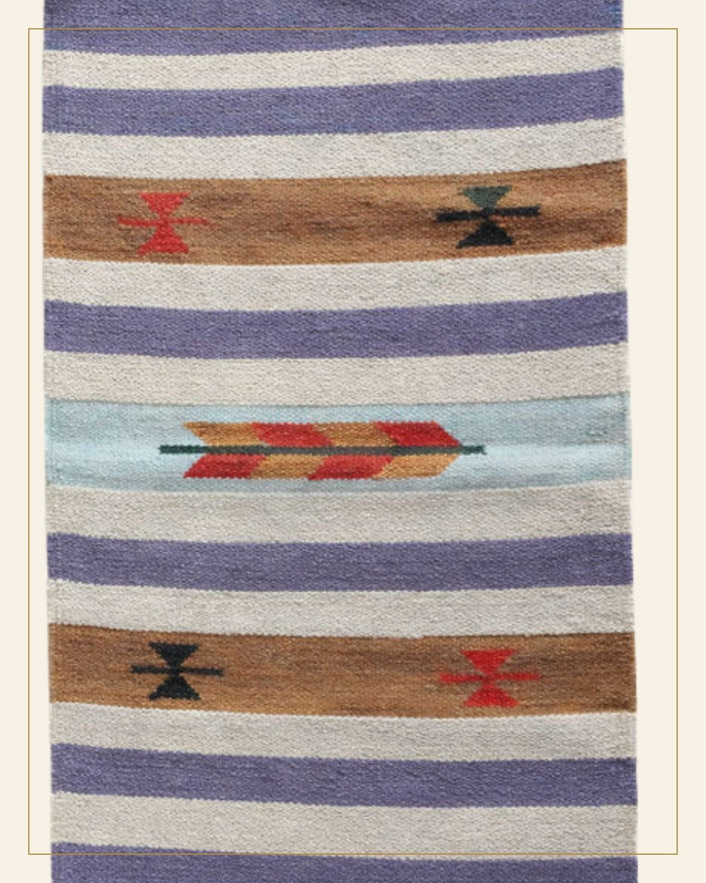 Rangrez Punja Durrie Carpet · Handwoven Rug — Saptadhārā detail