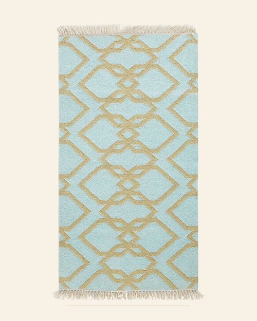 Chandni Punja Durrie Floor Carpet · Handwoven Rug — Saptadhārā studio