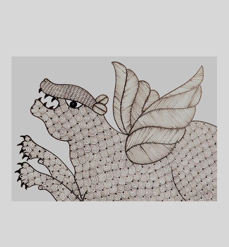 Handcrafted Traditional Gond Painting | Traditional Tribal Folk Art of Madhya Pradesh