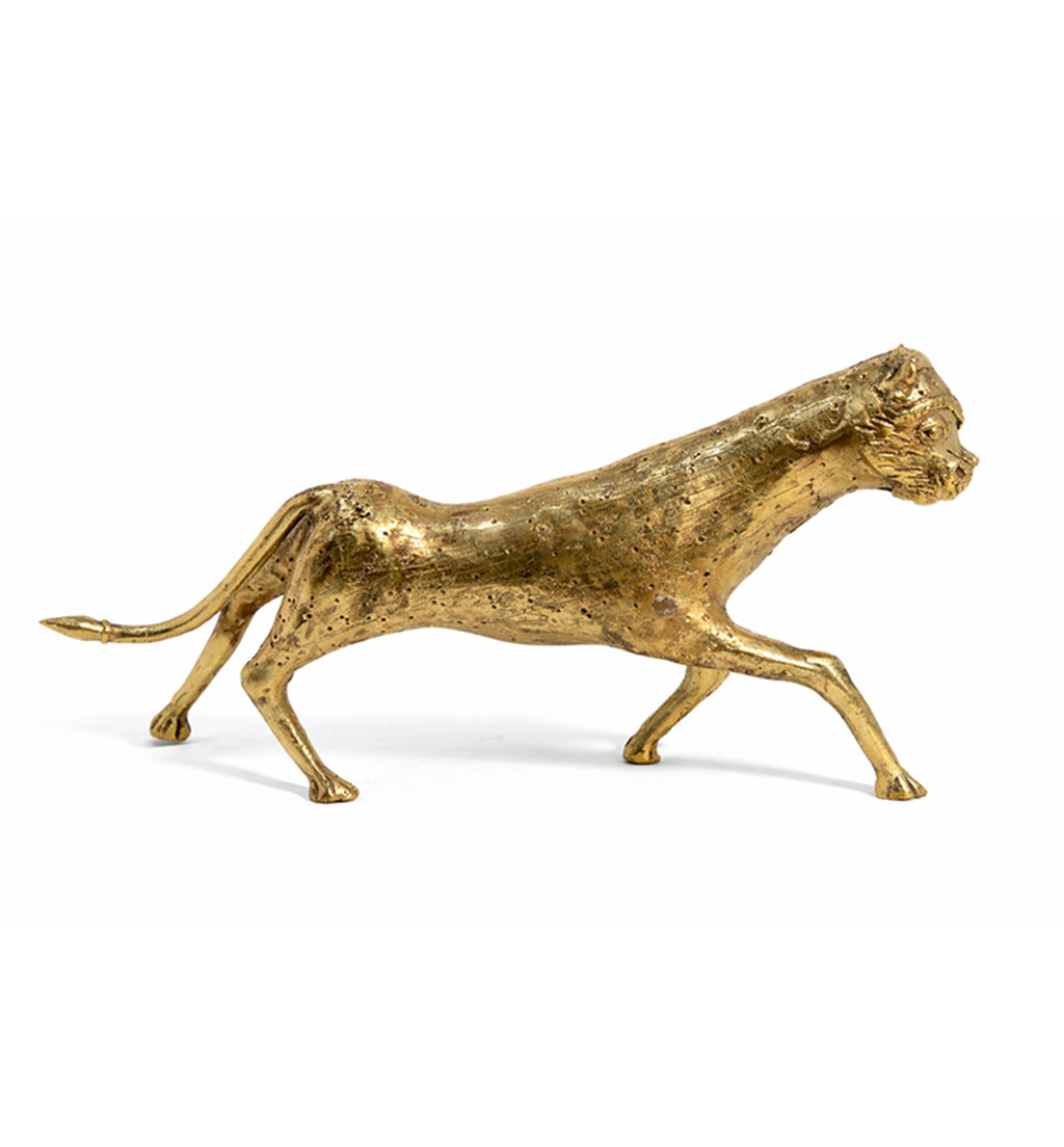 Handcrafted Brass Tribal Panther Showpiece
