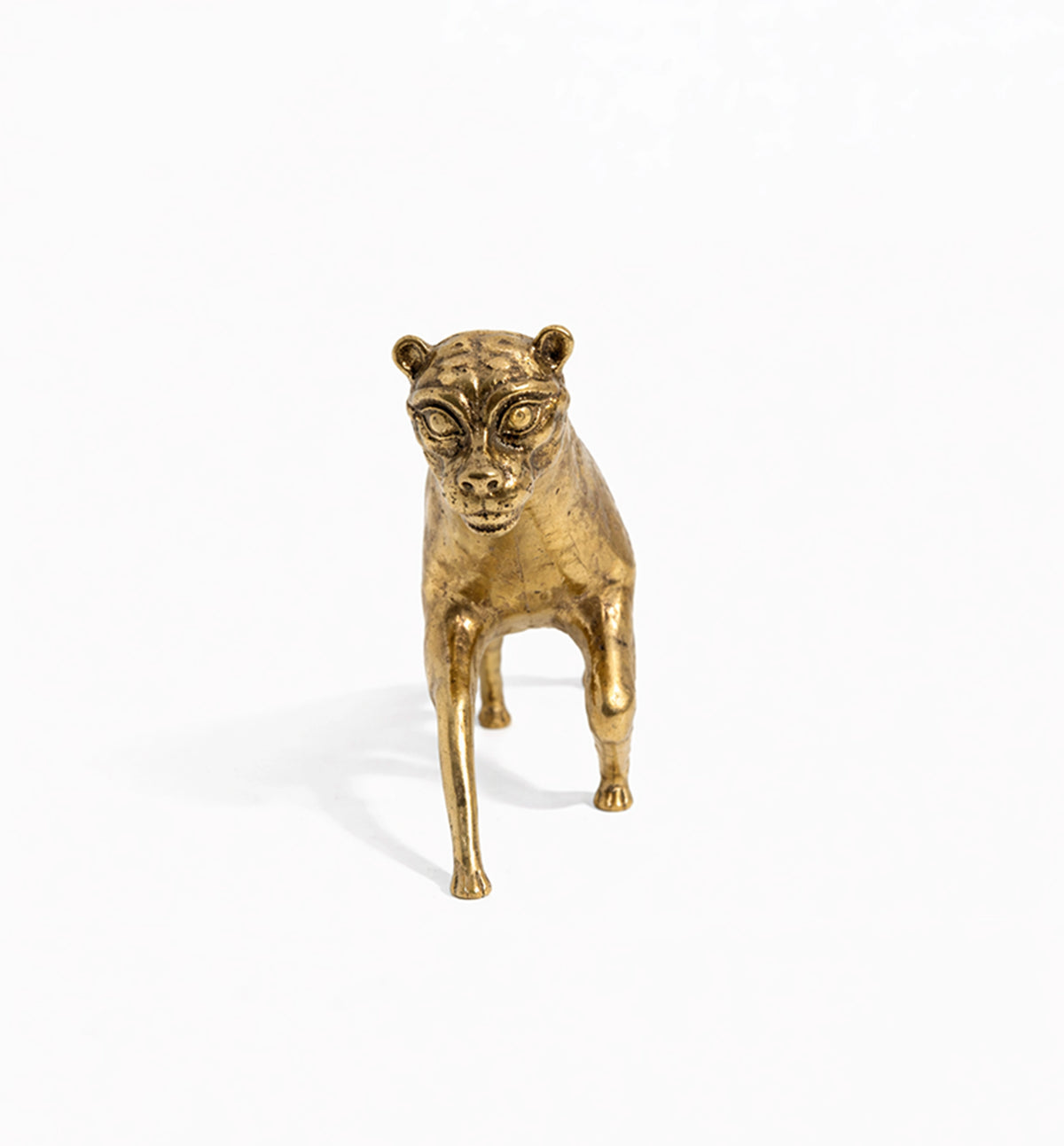 Handcrafted Brass Tribal Panther Showpiece