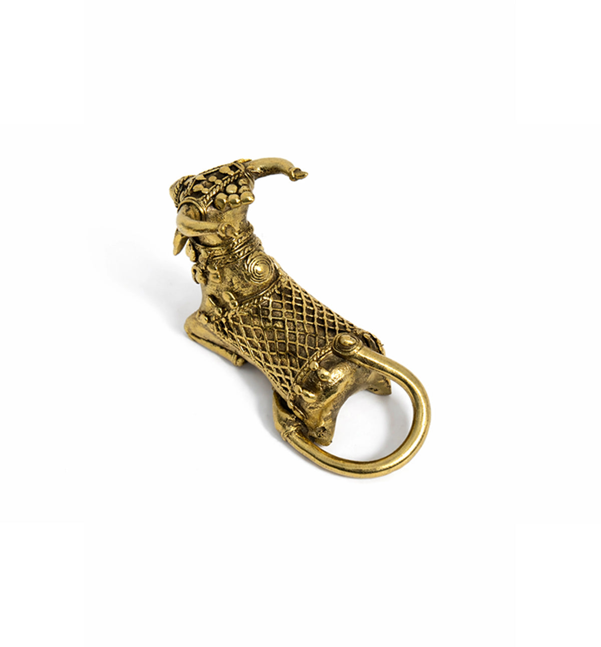 Handcrafted Bhareva Brass Nandi Showpiece
