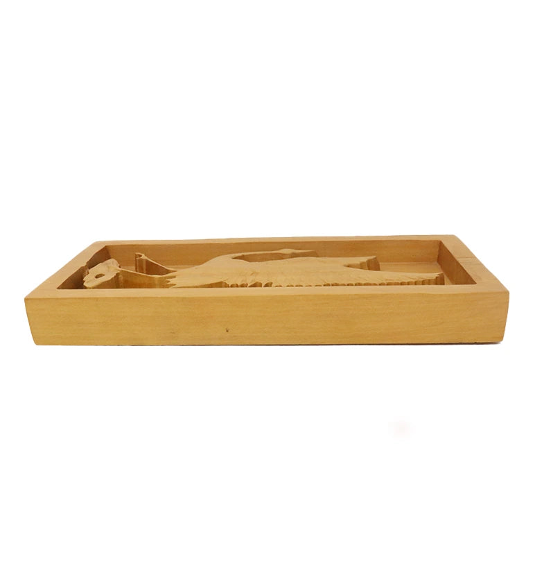 Hand-Carved Wooden Bird Frame Wall Hanging (small size )
