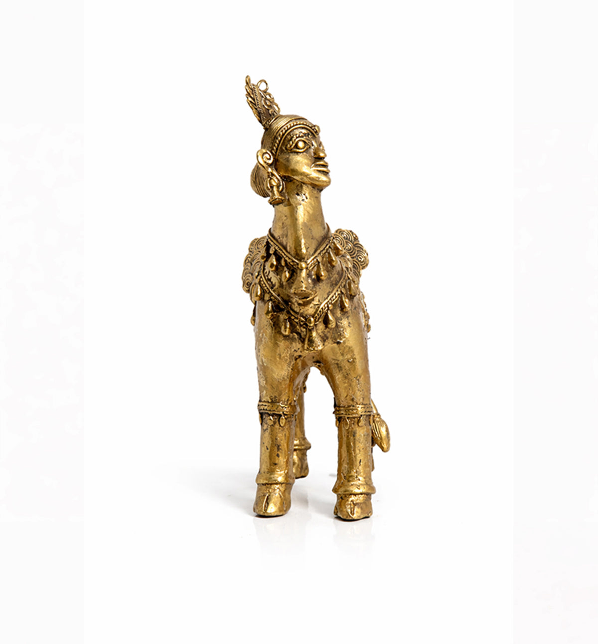 Handcrafted Bhareva Brass Kamdhenu Showpiece