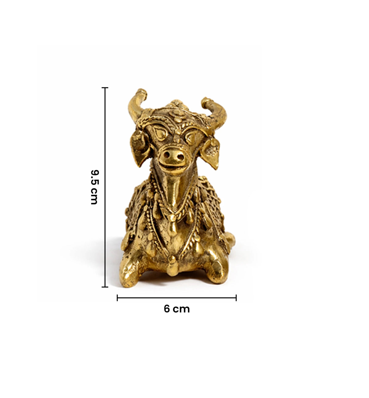 Handcrafted Bhareva Brass Nandi Bull Idol
