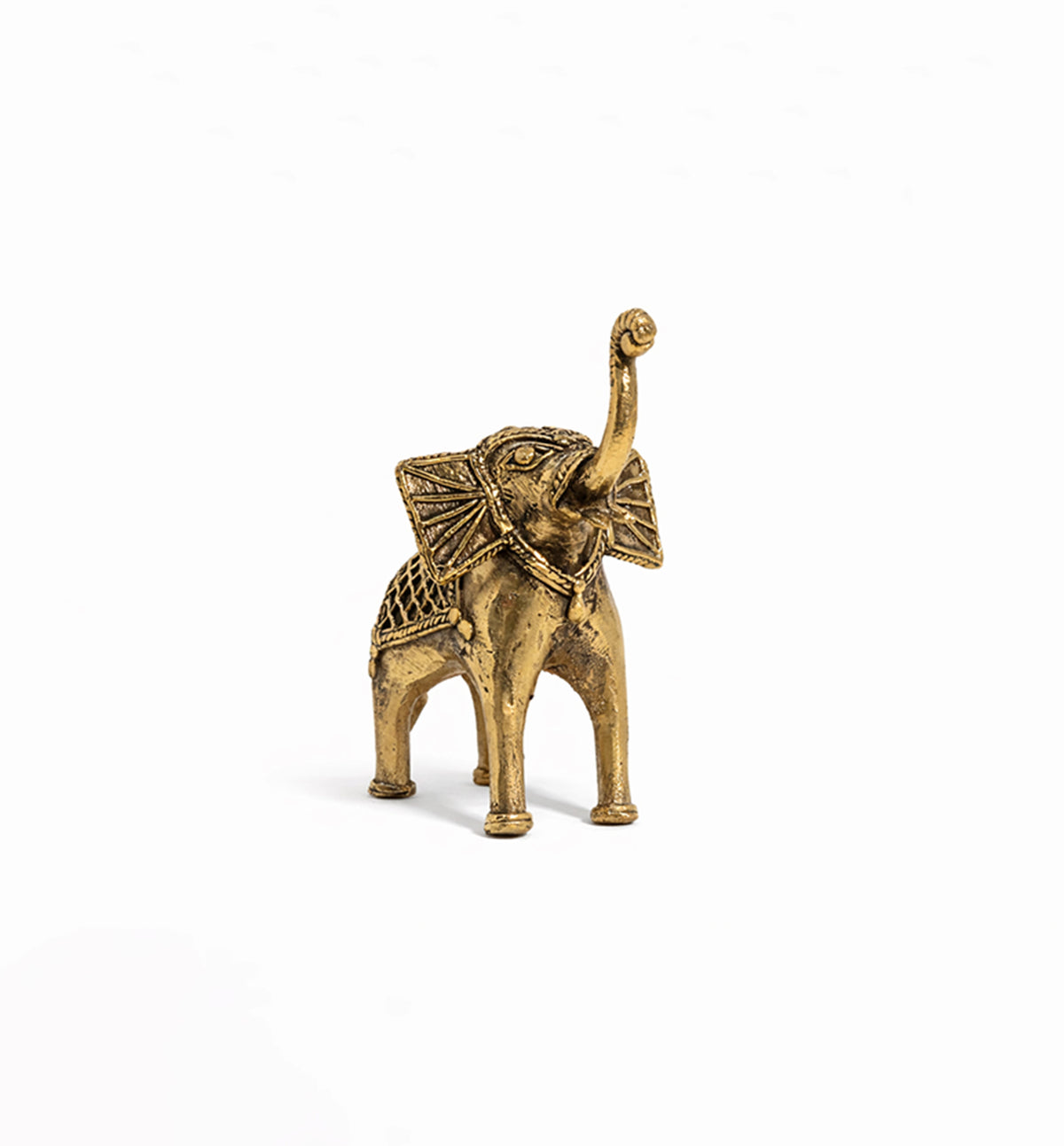 Handcrafted Bhareva Brass Elephant Showpiece