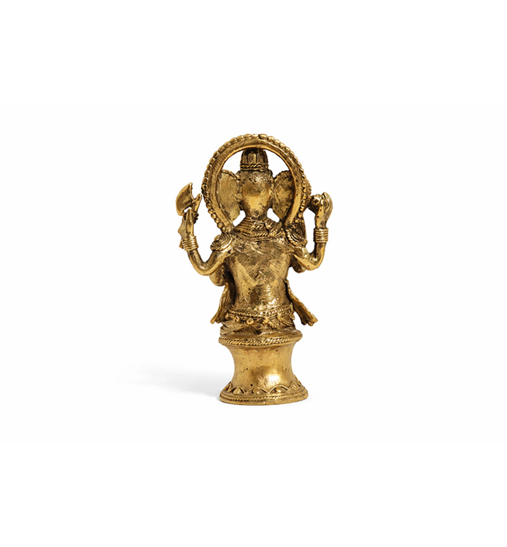 Handcrafted Bhareva Brass medium Lord Ganesha Showpiece