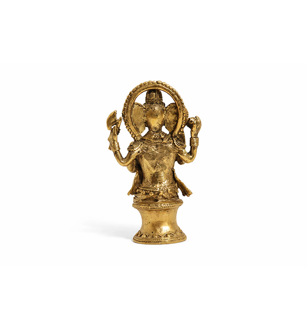 Handcrafted Bhareva Brass medium Lord Ganesha Showpiece