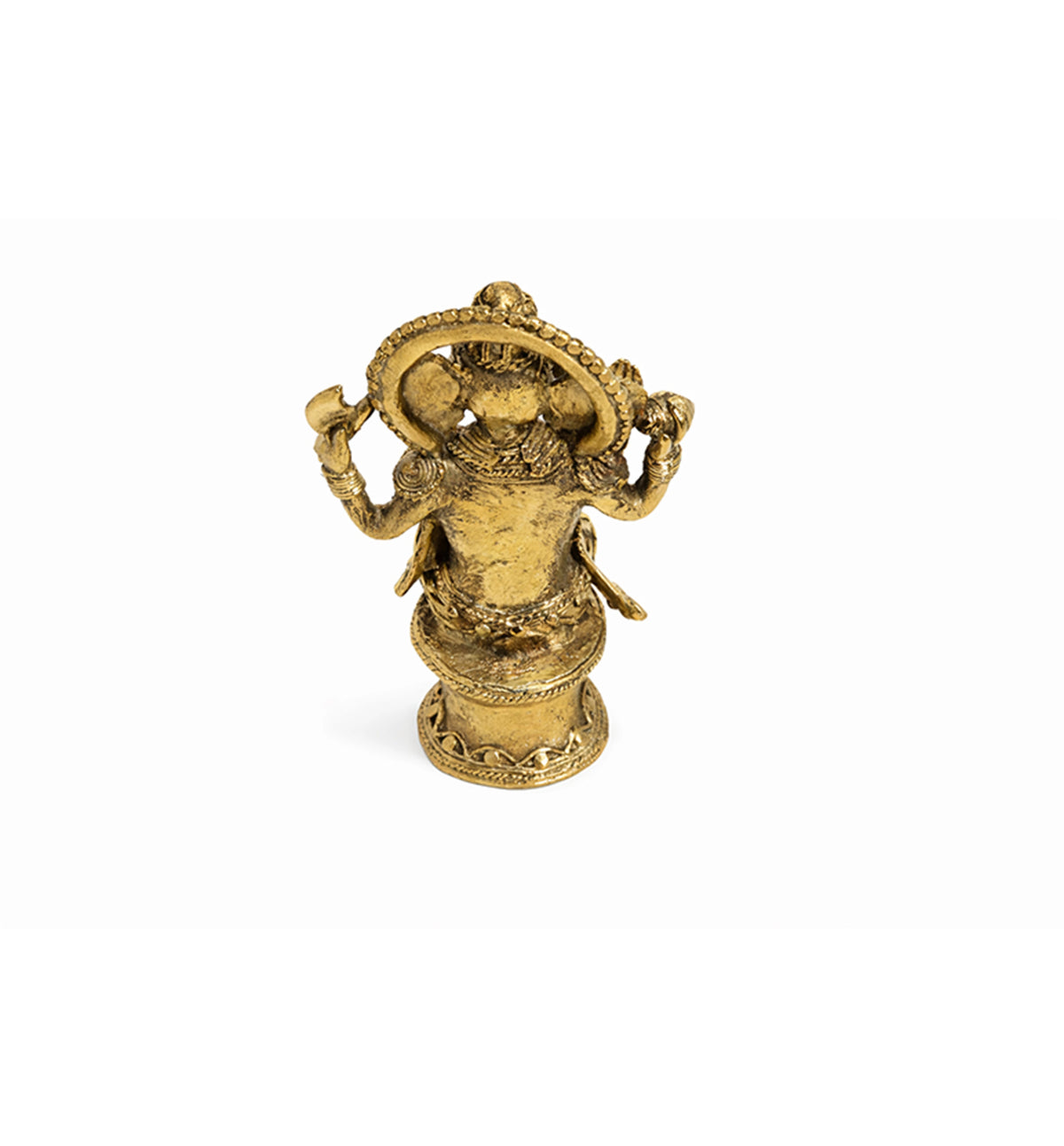 Handcrafted Bhareva Brass medium Lord Ganesha Showpiece