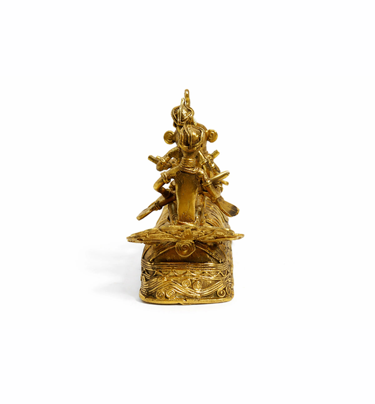 Handcrafted Bhareva Brass Pushpak Viman Showpiece